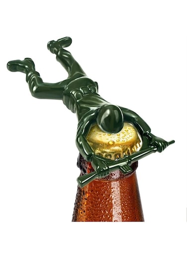 Army Man Bottle Opener - Unique Funny Bottle Opener Bartender Compatible As Coke Bottle Opener - Metal Bottle Opener Man - Mini Soldier Bottle Opener