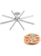 THE WHITE SHOP Winco 10-Cut Aluminum Pie and Cake Marker Cake Portion Marker, Piece Pie Cutters Cake Divider Cheesecake Cutter with Handle for Pastry Baking(6CUT)