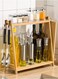 2 Layers Bamboo Storage Rack Kitchen Shelf 35 x 20 x 39 cm