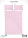 3-Piece Pink Plush 160x200+30cm Fitted Bedsheet Set Includes 1 Deep Pocket Fitted Bedsheet and 2 Pillow Covers, Breathable and Machine Washable