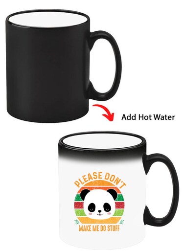 Color Changing Heat Sensitive Ceramic Mug, Image Revealed When HOT Liquid is Added! please dont make me do stuff