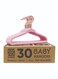 Non Slip Rose Gold Hook Baby Velvet Hangers for Closet Toddler Hangers for Shirts, Pants &amp; Dresses Swivel Hook - Durable Infant Hangers w/Notches (30 PACK, Blush Pink)