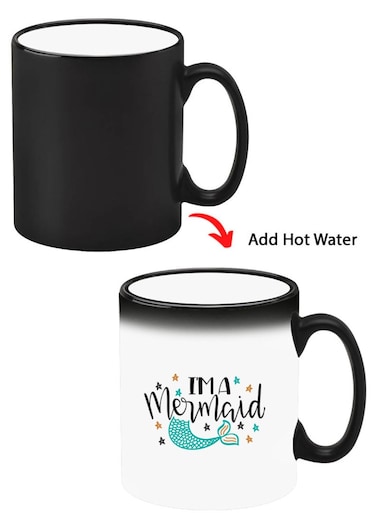 Color Changing Heat Sensitive Ceramic Mug, Image Revealed When HOT Liquid is Added! I am a mermaid
