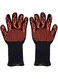 Beckool Heat Resistant Oven Gloves, BBQ Accessories with 932 Heat Resistance for Cooking, Grilling, Baking