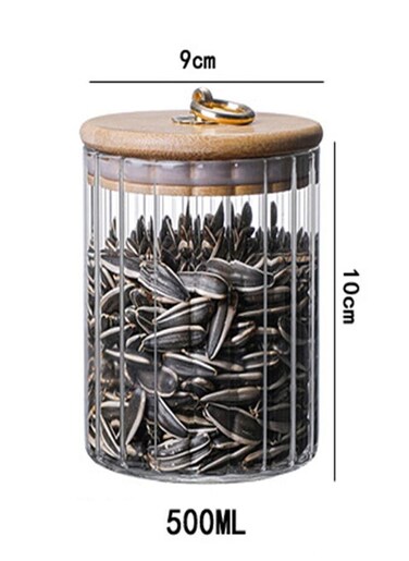 Glass Storage Jar With Ring Lid