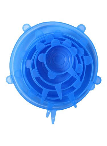 Silicone Food Cover Blue