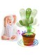 seOSTO Talking Dancing Cactus Plush Toy, Dancing Cactus Toy, Electronic Plush Doll Gifts for International Children's Day Gifts