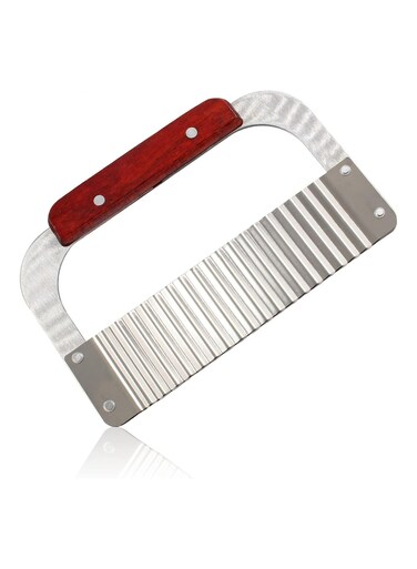 Crinkle Cutter Stainless Steel Potato Slicer Heavy Duty Wavy Crinkle Cutting Chopping Tools