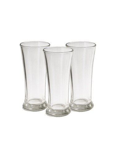 Glass Set (Lily) - 3-Piece Premium Drinking Glasses with Elegant Floral Design, Durable Glassware for Water, Juice, and Beverages, Perfect for Home or Office Use, Stylish and Functional