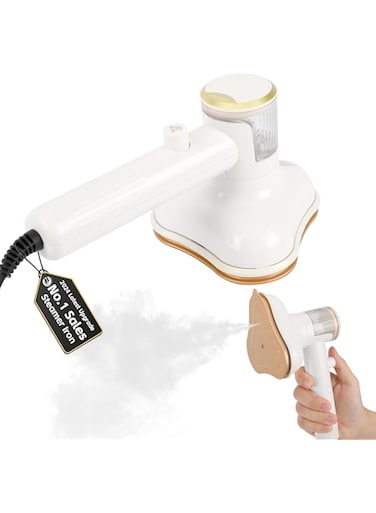 Handheld Steamer Iron for Clothes, Portable Travel Steamer Iron, 2 Modes for Wet and Dry Ironing, 10s Heat-up, 1.1lbs Lightly, Powerful Fabric Wrinkles Remover for Home, Office, and Travel
