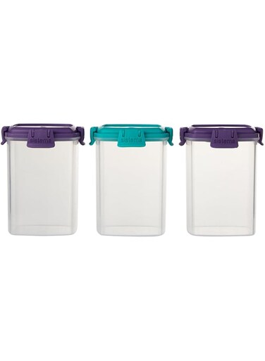 Sistema To Go Knick Knack Pack, 138ML - Multi-Colour, Pack Of 3