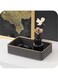 BenQuand Decorative Leather Tray/Nightstand Organizer Tray/Key Bowl for Entryway Table Valet Tray/Jewelry Tray/Bedside Organizer for Wallet， Watch， Phone， Key (Gray)