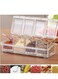 Kitchen Seasoning Box, Seasoning Rack Spice Pots, Storage Container Condiment Jars, 4 Piece Clear Acrylic Cruet with Cover and Spoon Transparent