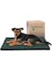 Furhaven Water-Resistant Dog Bed for Extra Small Dogs w/Removable Washable Cover, Perfect for Crates &amp; Kennels, For Dogs Up to 12 lbs - Two-Tone Reversible Crate Pad - Green/Gray, Extra Small