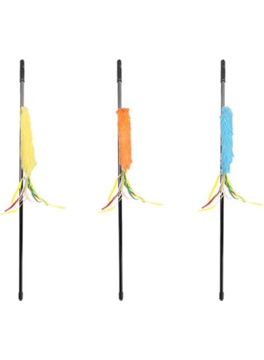 Flamingo Rod Soft Plush Cat Wand