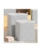 Fabric Storage Boxes, 2 Pcs Foldable Nonwoven Storage Bags with Zipper and Handles for Clothing Blanket Bedding, Large Capacity Washable Clothes Storage Bins for Closet Wardrobe (Grey, 110L)
