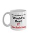 Best It Technician Printed Coffee Mug White/Black/Red