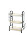 Organized Home 3 Tier Dish Drying Rack, Dish Drainer with Drainboard and Utensil Holder Large Capacity for Kitchen Countertop (Black Gold)