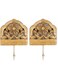 Souq DESIGNS Wooden Key Holder with Heavy Duty Wall Hooks - Key Hooks, Key Organiser, Wall Key Holder, Command Hooks, Towel Hooks for bathroom,Home Decor, Hooks and Key Holde for Kitchen (Set of 2)