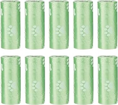 YumLock 150 Pieces Pet Dog Waste Bag Poop Bags 10 Rolls