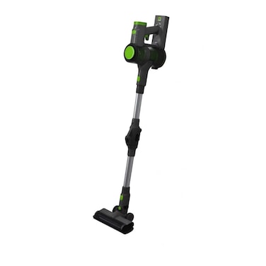 Cordless Stick Vacuum Cleaner with LED Lights, Adjustable Handle, Black and Green