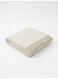 130 x 160 cm Premium Cotton Throw Blanket in White for Home, Luxurious 400GSM Boho Tassel Fringe Bedspread and Decorative Travel Cover