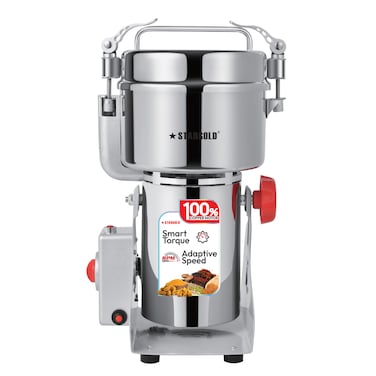 STARGOLD Electric Grain Grinder,Superfine Mill Grinder for Herb/Spice/Nut/Cereal 60s Speedy Grinding with Overload 2000W, 500g Capacity, SG-74HG