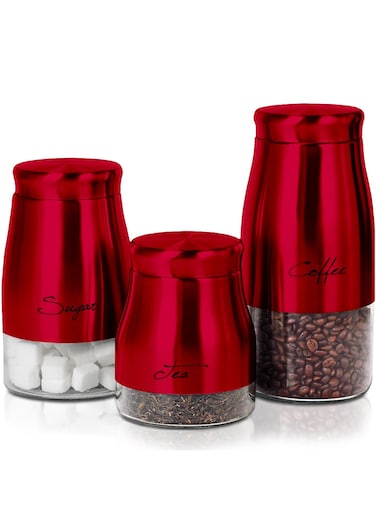 Home Smart Food Storage Glass Canister Set with Airtight Lid