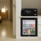 Rubik Hotel Safe Box, Digital Locker, Laptop Size Wide and Low Profile Steel Security Safe with Keys RB-CY200 (Size 42x20x37cm) Black
