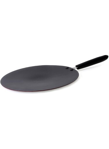 Royalford Rf2013 Non- Stick Tawa - 30 cm, Black, W 35.8 x H 20.2 x D 3.6 cm, Aluminum