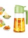 Oil Dispenser for Kitchen, 2 in 1 Olive Oil Dispenser and Oil Sprayer, Oil Spray Bottle, 470ml/16Oz Olive Oil Dispenser Bottle for Kitchen, Oil Sprayer for Cooking, Air Fryer, Salad, BBQ, Green