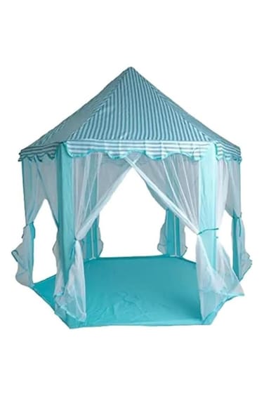 Durable hexagonal castle tent for kids&mdash;portable, easy to set up, for indoor &amp; outdoor play fun