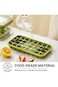 Double-layer 64-grid ice tray with press-to-release design and included ice shovel for convenience