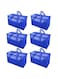 TOMVAES 6 Pack Extra Large Heavy Duty Moving Bags with Zippers &amp; Carrying Handles, and Heavy-Duty Storage Tote Heavy Duty Moving Bag (Navy blue)