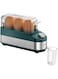 Green Lion Trio Egg Cooker, 3-Egg Capacity, Fast 8-Min Cooking, Rotatory Knob Timer, Auto Shutoff, 210W Power, BPA-Free &amp; Non-Stick, Compact &amp; Stylish Kitchen Appliance, UK Plug - Green