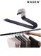 Premium Pants, Slacks &amp; Trousers Hangers - 10-Piece Set: Space-Efficient, Slimline, Rust-Resistant Chrome Metal Design with Open Ends for Effortless Sliding of Pants, Jeans, Skirts, &amp; More (Heavy-Duty Black Finish)
