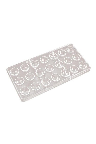 21 in 1 Hard Chocolate Mold Maker White 13.5x3x27.3centimeter