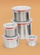 5-Piece Penta Lock Container Set With Plastic Lid Red