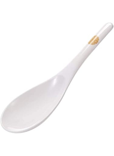 Servewell Melamine Serving Spoon Golden Leaves 21 cm