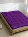 MAXQON Mattress Topper 10CM Thickness Quilted Microfiber 900gsm, Color Purple, Double Size 140x200cm
