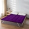 MAXQON Mattress Topper 10CM Thickness Quilted Microfiber 900gsm, Color Purple, Double Size 140x200cm