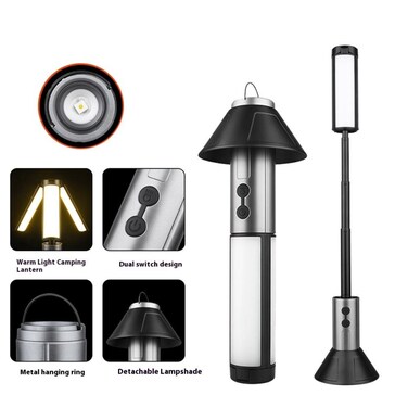 Tradeo Super Bright Rechargeable Camping Light 54 LED Telescopic Multi-Angle Outdoor Lantern Lamp