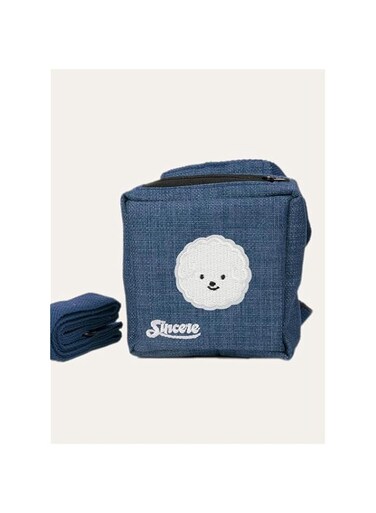Puppy Adventure Pack: Pet Backpack, Dog and Cat Leash for Pomeranians, Bichons, and Teddy Bears, Ideal for Corgis and Small to Medium-sized Dogs (Large, blue)