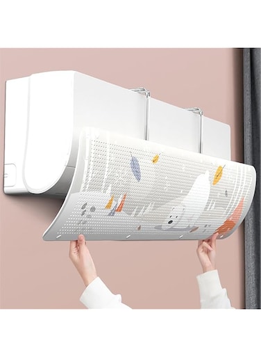 ALMEKAQUZ Air Conditioner Deflector,Adjustable Outlet Shield Air Wing Wall Mounted Deflector, air conditioning universal wind deflector cover,Suitable for Home, Office,Meeting Room