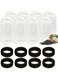 Doeek 8+8Pcs Cat Water Fountain Filters, Triple Filtration System Pet Cat Fountain Filter Replacement for Doeek 3.2L/108oz Automatic Cat Fountain (3.2L Filters)
