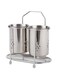 Kitchen Stainless Steel Utensil Holder, Wall Mounted Kitchen Utensil Rack with Drain Hole &amp; Catch Basis for Kitchen Countertops, Stainless Steel Cooking Utensil Rack, Stylish Countertop Storage