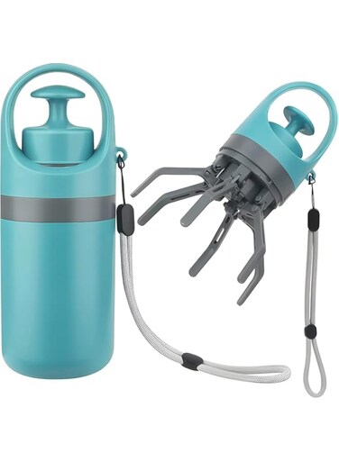 ALMEKAQUZ Portable Dog Poop Scooper,Dog Poop Scoop,Handheld Cat Pet Pooper Scooper Guinea Pigs Poop Scoop Grabber Collector Waste Dirt Pickup for Grass Garden Walks Travel