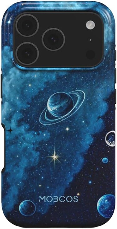 Mobcos iPhone 17 Pro Stellix Premium Case Compatible with Hybrid Dual-Layer Hard Shell + Silicone Protection - Scratch-Resistant Shockproof Mobile Cover