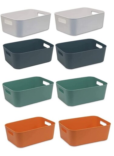 Small Storage Bin Durable Storage Basket Cabinet Organizer