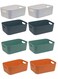 Small Storage Bin Durable Storage Basket Cabinet Organizer